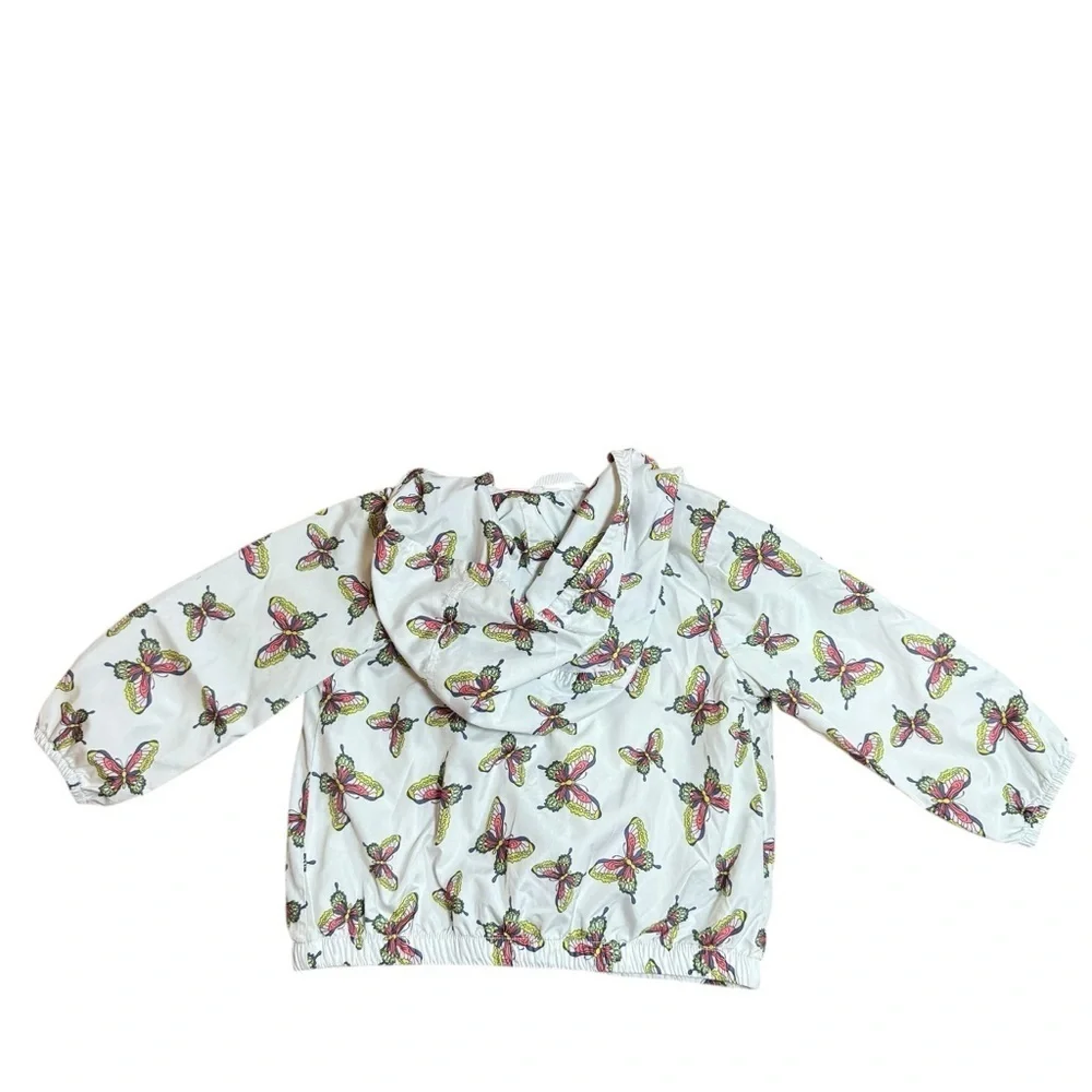 GAP| Kids/Toddler Butterfly Hooded Raincoat/Windbreaker Jacket- Size 2 years